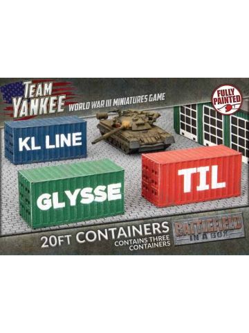 Battlefront BB252 Modern 20ft Shipping Containers (3) Gaming Terrain