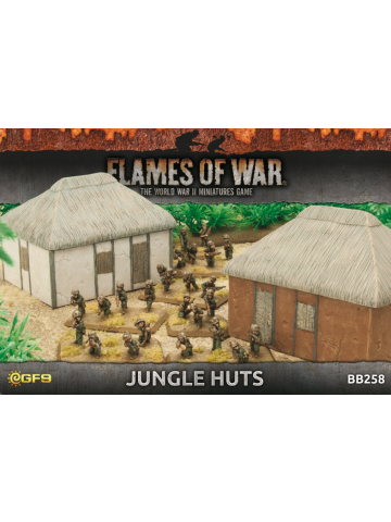 Battlefront BB258 Features: Jungle Huts Gaming Terrain
