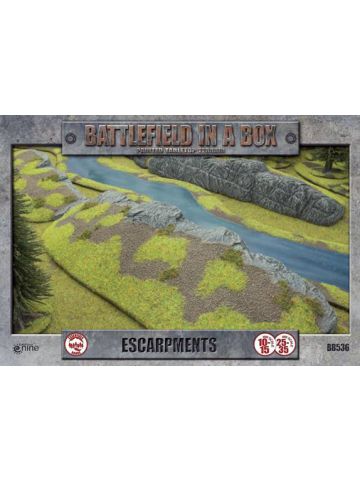 Battlefront BB536 Escarpments (2) 15mm/30mm Scale Gaming Miniature