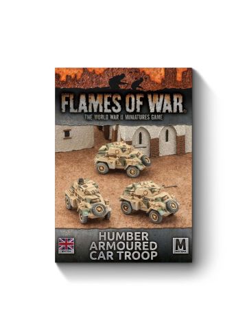 Flames of War BBX34 Mid War Humber Armoured Car Troop (3) Gaming Miniatures