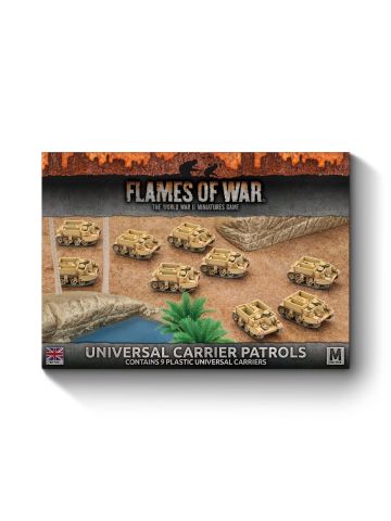 Flames of War BBX35 Mid War Universal Carrier Patrols (9) Gaming Miniatures