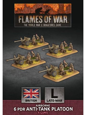 Flames of War BBX51 Airborne 6pdr Anti-tank Platoon Plastic Gaming Miniatures