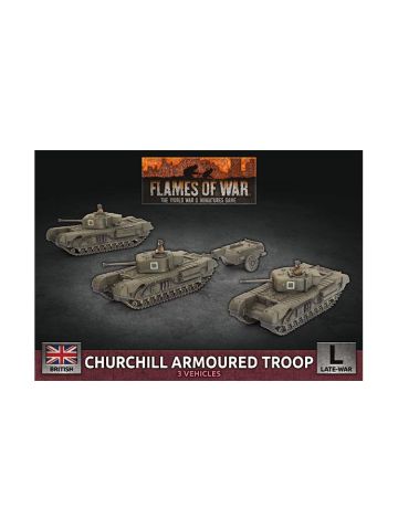 Flames of War BBX56 Churchill Armored Troop Plastic Gaming Miniatures