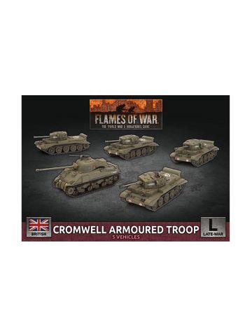 Flames of War BBX57 Cromwell Armored Troop Plastic Gaming Miniatures