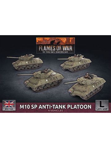 Flames of War BBX62 M10 SP Anti-Tank Troop (4 TDs) Plastic Gaming Miniatures