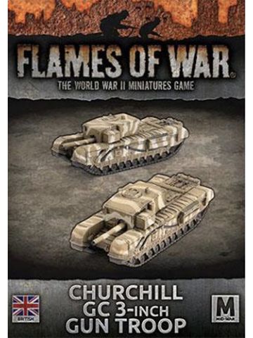 Flames of War BBX67 Churchill 3 Inch Gun Carrier (2 Tanks) Gaming Miniatures