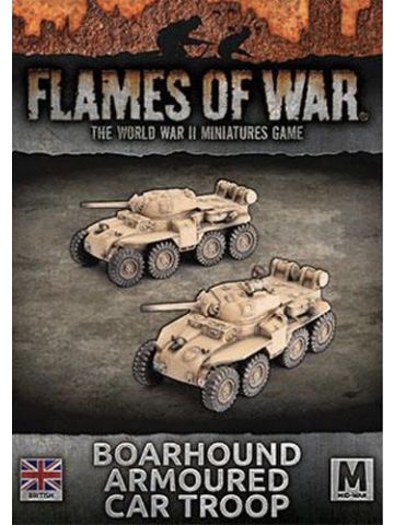 Flames of War BBX69 Boarhound 75 mm Armored Cars (2 Vehicles) Gaming Miniatures