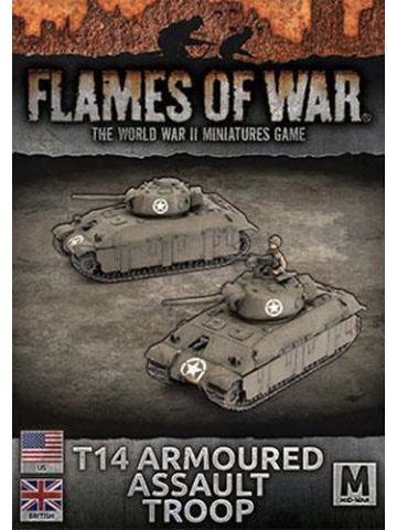 Flames of War BBX70 T14 75mm Assault Tanks (2 Vehicles) Gaming Miniatures