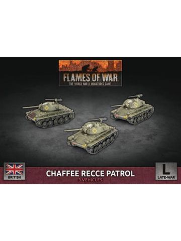 Flames of War BBX75 Chaffee Recce Patrol (3 Tanks) Plastic Gaming Miniatures