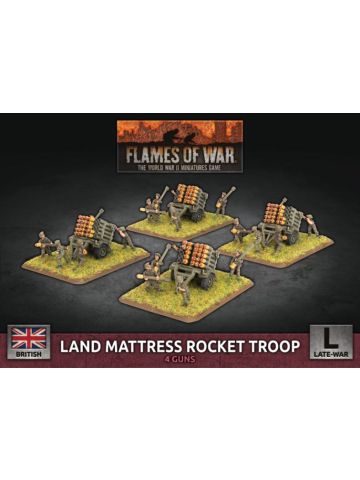 Flames of War BBX77 Land Mattress Rocket Troop (4 Launchers) Gaming Miniatures