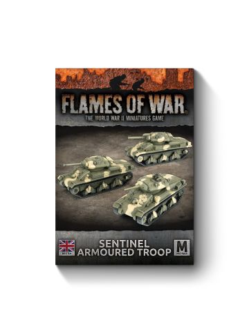 Flames of War BBX79 Sentinel Tank Platoon (3 Tanks) Gaming Miniatures