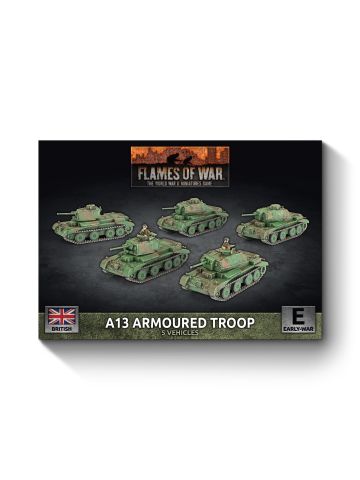 Flames of War BBX84 A13 Cruiser Troop (5) Plastic Gaming Miniatures