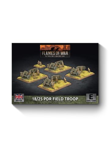 Flames of War BBX86 18/25pdr Artillery Battery (4 Units) Gaming Miniatures