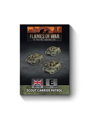 Flames of War BBX88 Scout Carrier Platoon (3 Vehicles) Plastic Gaming Miniatures