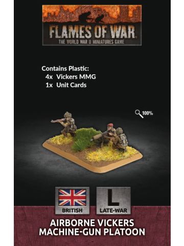 Flames of War BR814 Airborne Vickers Machine-Gun Platoon Gaming Miniatures