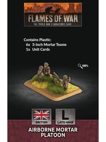 Flames of War BR815 Airborne Mortar Platoon Gaming Miniatures