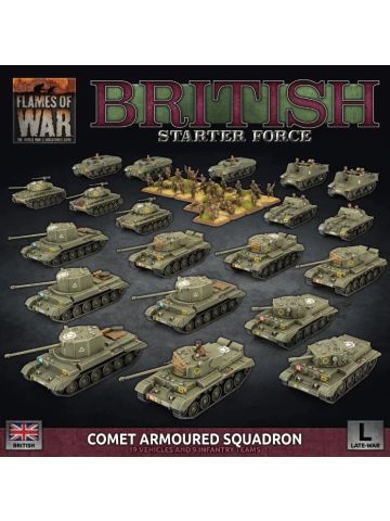 Flames of War BRAB14 British Comet Armoured Squadron Plastic Gaming Miniatures