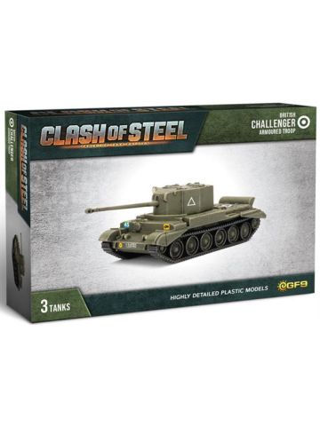 Clash of Steel CSB05 Challenger Armoured Troop (3 Tanks) Gaming Miniatures