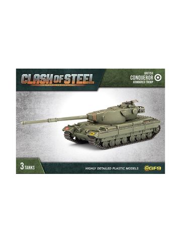 Clash of Steel CSB09 Conqueror Troop (3 Tanks) Plastic Gaming Miniatures