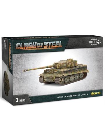 Clash of Steel CSG04 Tiger I Platoon (3 Tanks) Plastic Gaming Miniatures