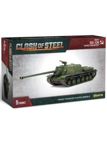 Clash of Steel CSS02 ISU-130 Assault Gun Battery (5 Vehicles) Gaming Miniatures
