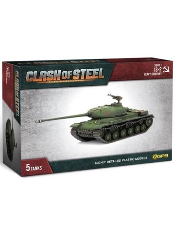 Clash of Steel CSS04 IS-2 Heavy Company (5 Tanks) Plastic Gaming Miniatures