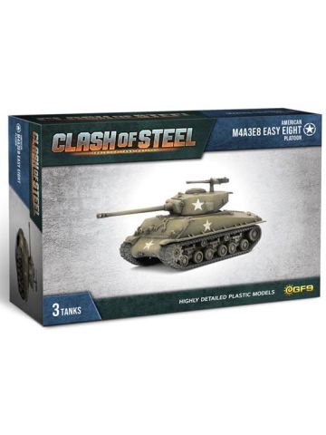 Clash of Steel CSU04 US M4A3E8 Easy Eight Platoon (3 Tanks) Gaming Miniatures