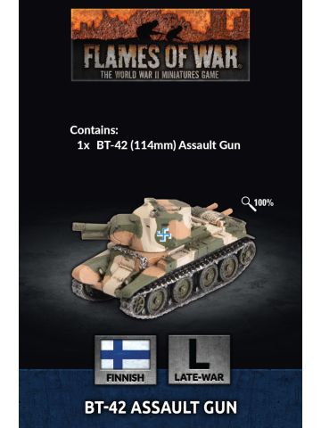 Flames of War FI010 Late War Finnish BT-42 Assault Gun Gaming Miniatures