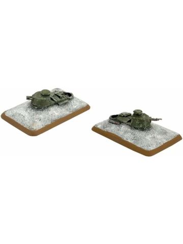 Flames of War FI681 FT-17 Turret Bunkers Gaming Miniatures