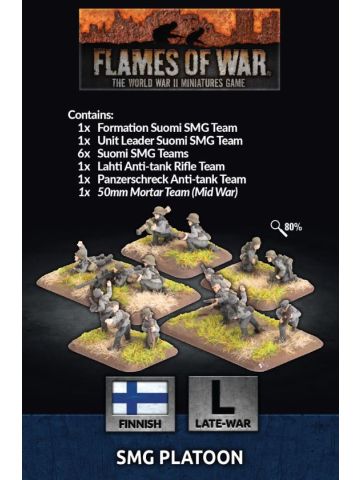Flames of War FI703 SMG Platoon Gaming Miniatures