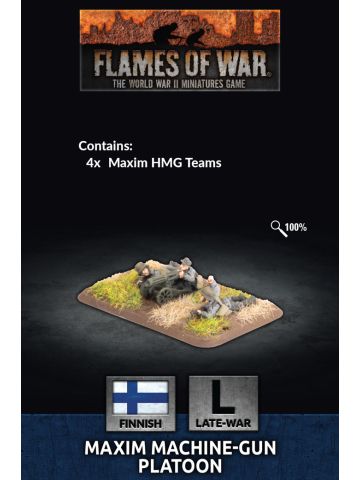 Flames of War FI704 Late War Finnish Maxim Machine-Gun Platoon Gaming Miniatures