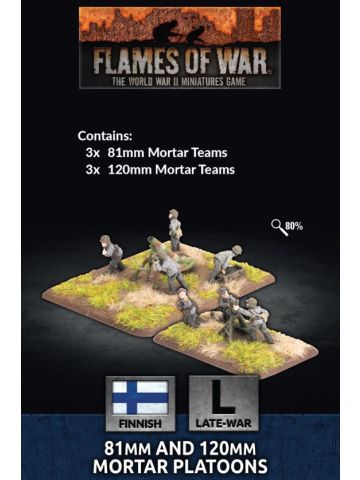 Flames of War FI705 81mm and 120mm Mortar Platoons Gaming Miniatures