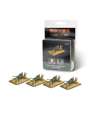 Flames of War FR546 25mm AA Platoon (4 Units) Gaming Miniatures