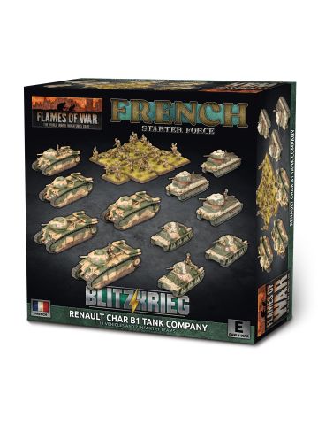 Flames of War FRAB03 French Char B1 bis Combat Company Plastic Gaming Miniatures