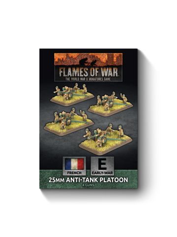 Flames of War FRX14 Hotchkiss 25mm Anti-tank Platoon (4) Gaming Miniatures