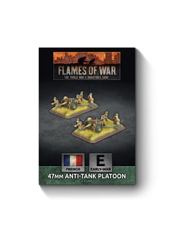 Flames of War FRX15 APX 47mm mle 1937 Anti-tank Platoon (2) Gaming Miniatures