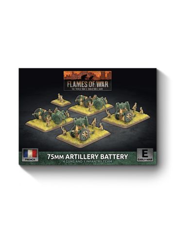 Flames of War FRX16 75mm mle 1897 Battery (4) Gaming Miniatures