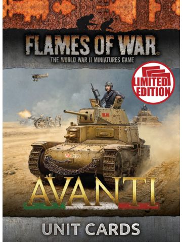 Flames of War Avanti Unit Cards (21)
