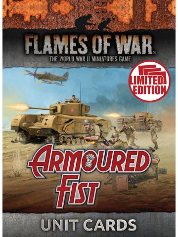 Flames of War Armored Fist Unit Cards (39)