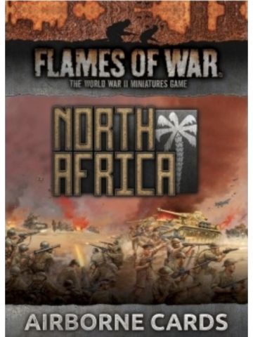 Flames of War FW256ACB North Afrika Airborne Unit and Command Cards