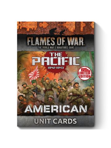 Flames of War FW258UU The Pacific: American Unit Cards