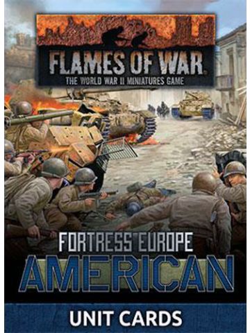 Flames of War FW261U Fortress Europe: American Unit Cards