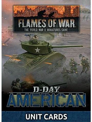 Flames of War FW262U D-Day American Unit Cards