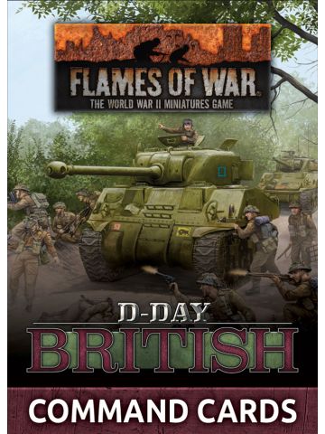 Flames of War D-Day: British Command Cards