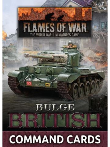 Flames of War FW272C Bulge: British Command Cards