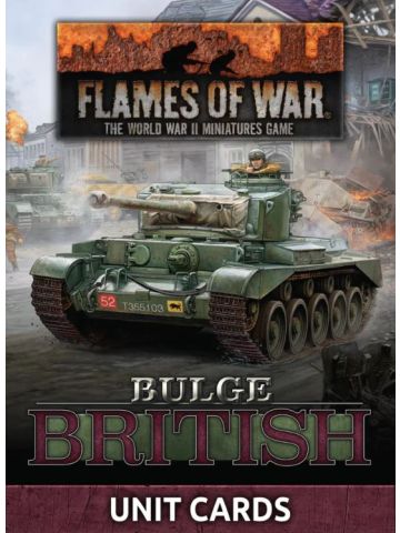 Flames of War FW272U Bulge: British Unit Cards