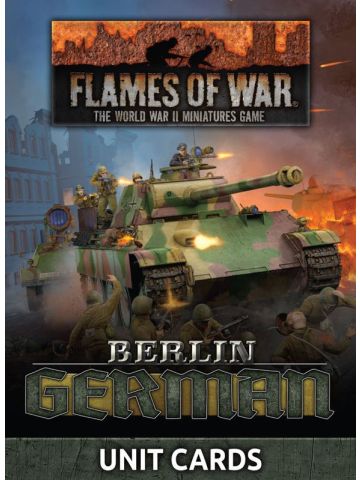 Flames of War FW273U Berlin: German Unit Cards
