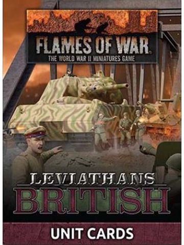 Flames of War FW276BU Late War Leviathans British Unit Cards