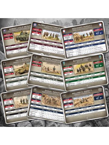 Flames of War FW278W Liberation Of Italy Warriors Of Cassino Unit Cards