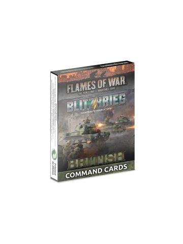 Flames of War FW281BC Blitzkrieg British Command Cards Limited Edition